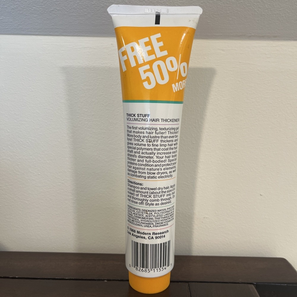 Thick Stuff Volumizing Hair Thickener Protura 1988 HTF NOS Modern Research - Picture 3 of 4